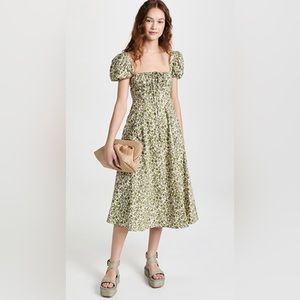 NWT o.p.t. Green Floral Cotton Dress